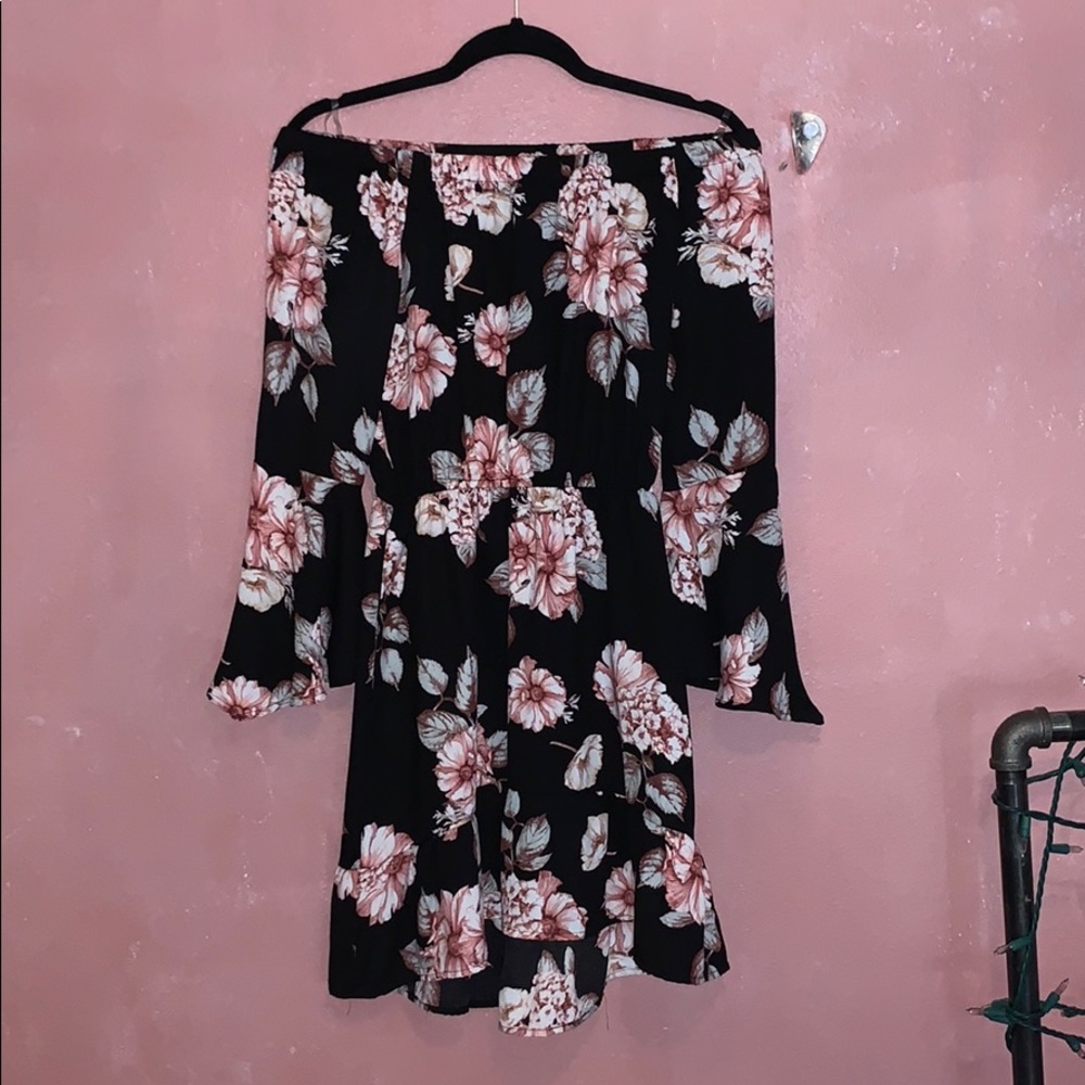 Off the shoulder floral dress